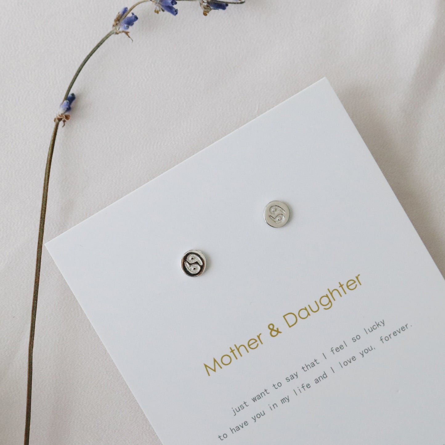 Sterling Silver Zodiac Studs, Dainty Silver Earrings, Star Sign Cancer Earrings, Horoscope Earrings, Gift For Her/Mum/Friend, Christmas gift