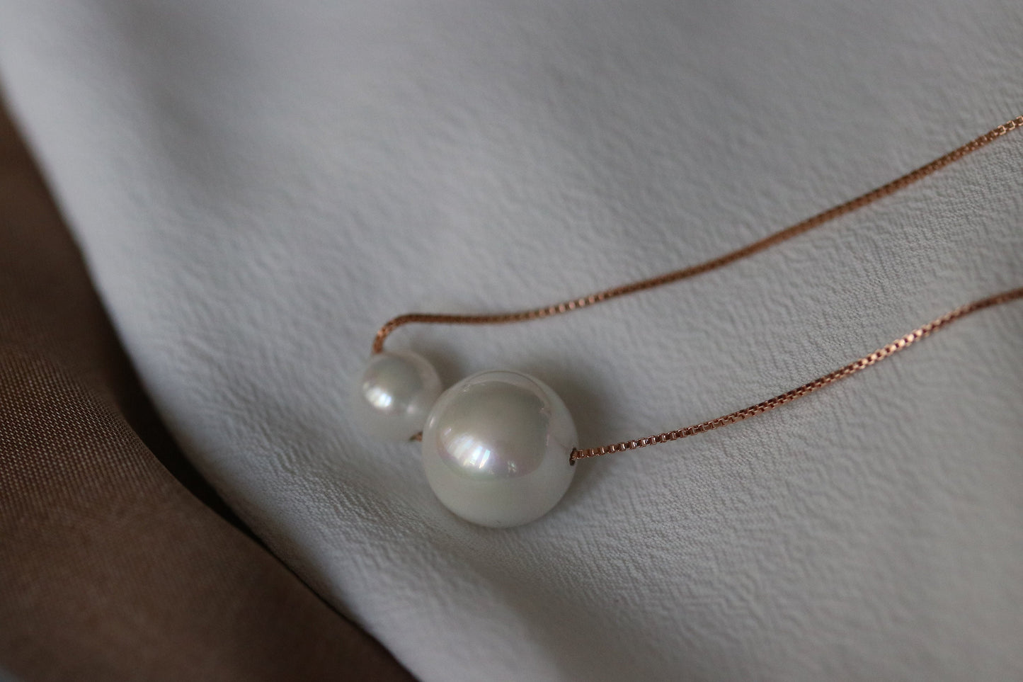 Mother Daughter Pearls Necklace, Personalised Dainty Double Pearl Necklace Set, Present for Mum/Sister/Best Friends/Bridesmaid, Wedding Gift