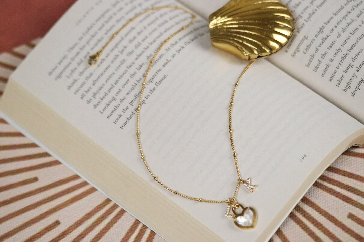 Gold Filled Initial Necklace, Stainless Steel Letter Necklace, Personalised Daughter Gift, Gold Alphabet Necklace, Birthday Gift for Her
