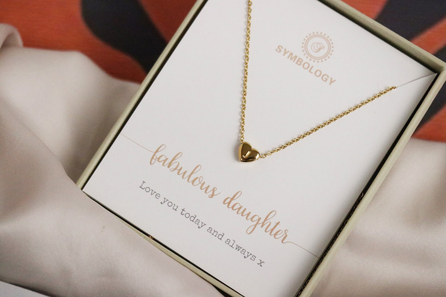 Personalized Initial Necklace, Customized Handmade Necklace, Gold Stainless Steel Initial,, Waterproof Daughter Birthday Gift for Her