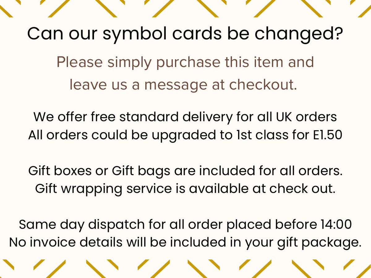 Personalised Cards SYMBOLOGY Jewellery