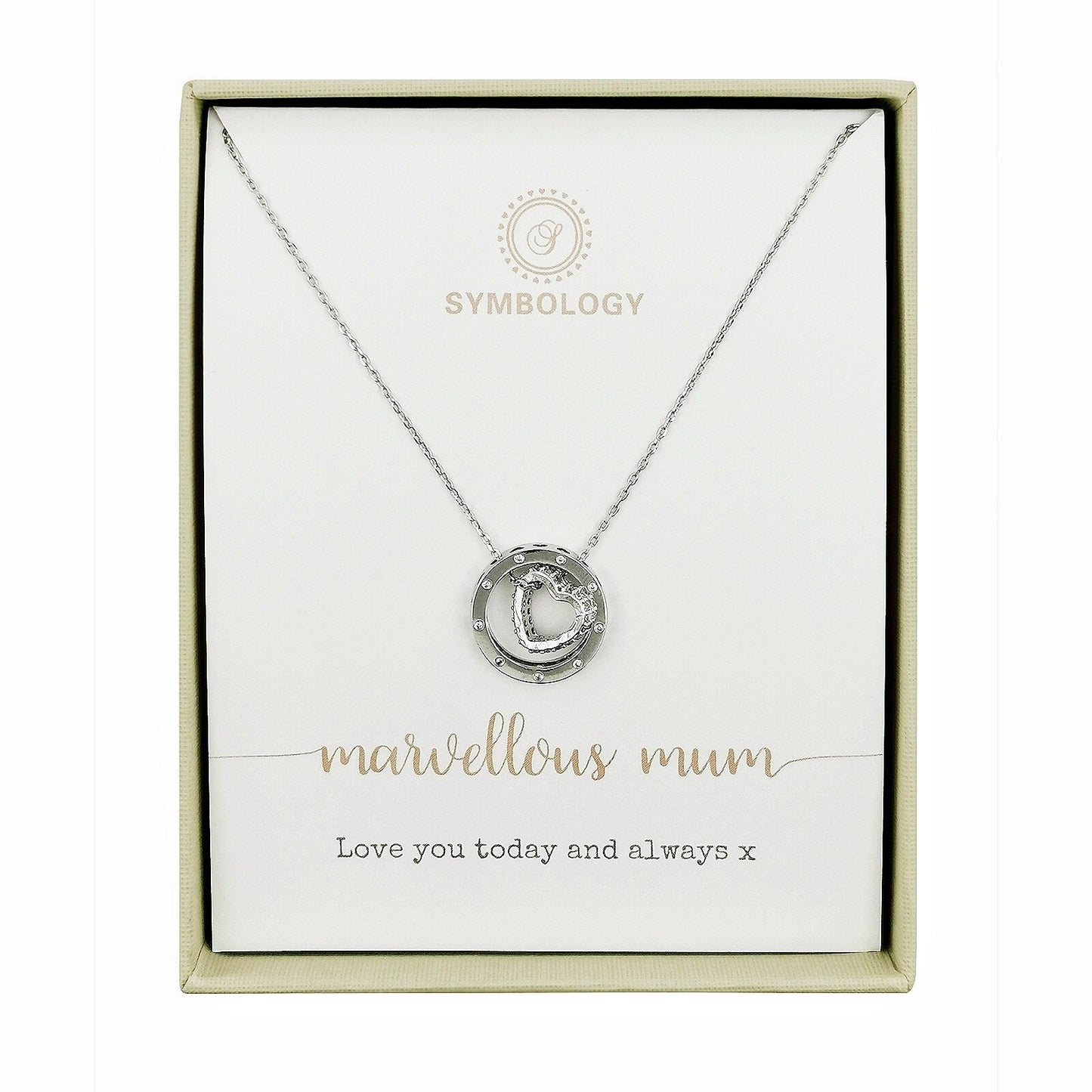 Mother Necklace Gift / Marvellous Mum Interlink Circle Necklace / Circle Necklace for Mum and Daughter / Gift for Mum / Mother's Day Gift