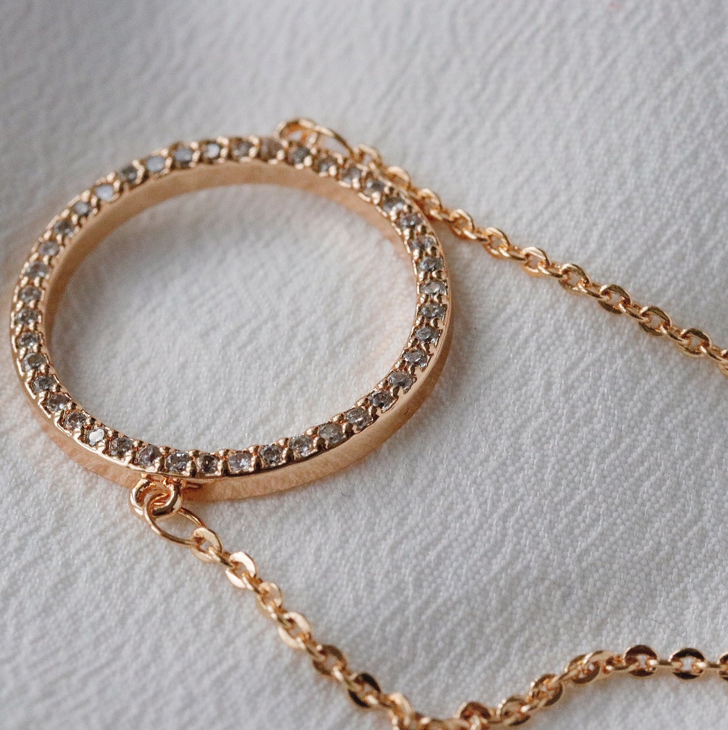 Sister Gift Necklace, SYMBOLOGY Super Sister CZ Circle Necklace With Gift Box / Best Sister / Little Sister Big Sister Gift