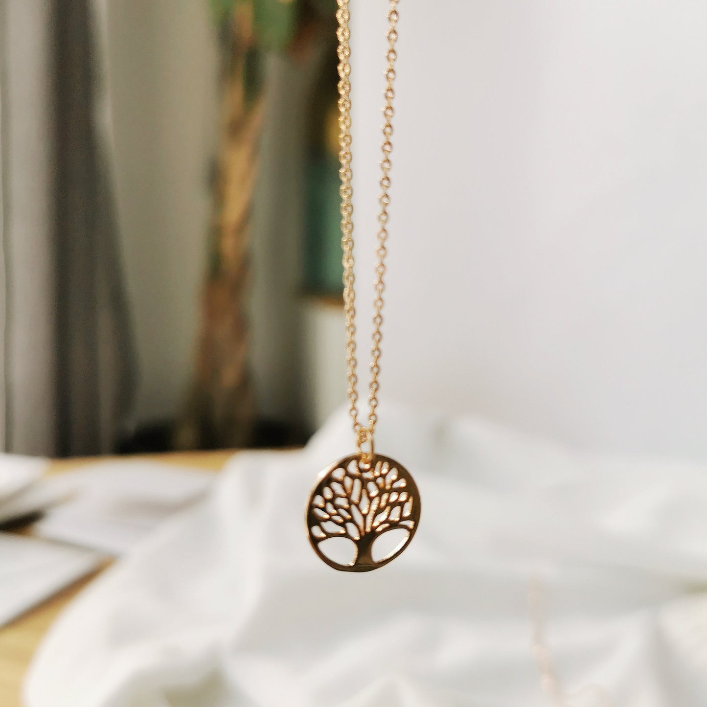 Mum Gift Necklace of SYMBOLOGY / Marvelous Mum Life of TreeNecklace Silver / 18K Rose Gold / Gold Necklace with Gift Box / Gift for Mum