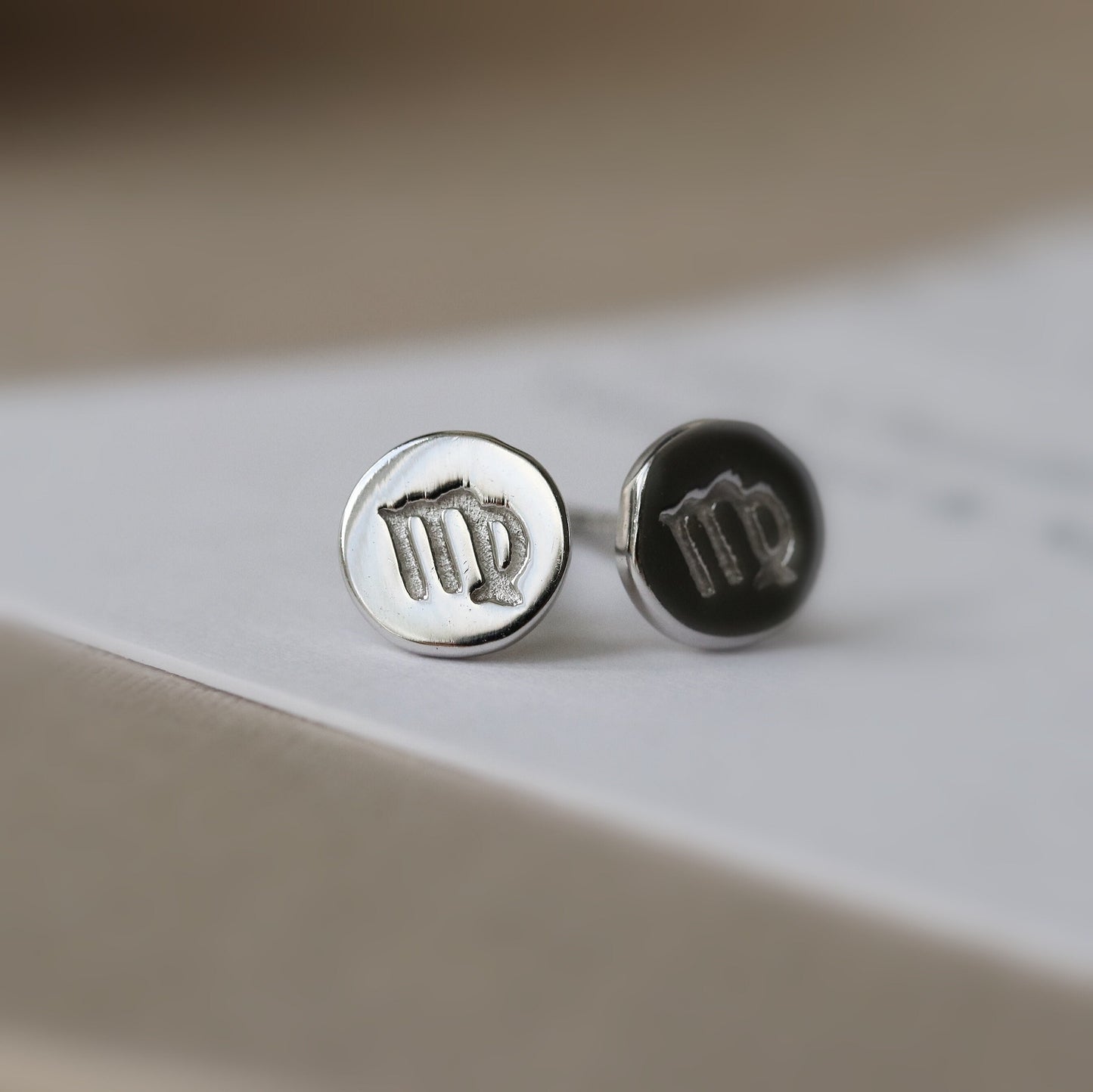 Sterling Silver Zodiac Studs, Dainty Silver earrings, Star Sign Virgo Earrings, Horoscope Earrings, Gift For Her/Mum/Friend, Christmas gift