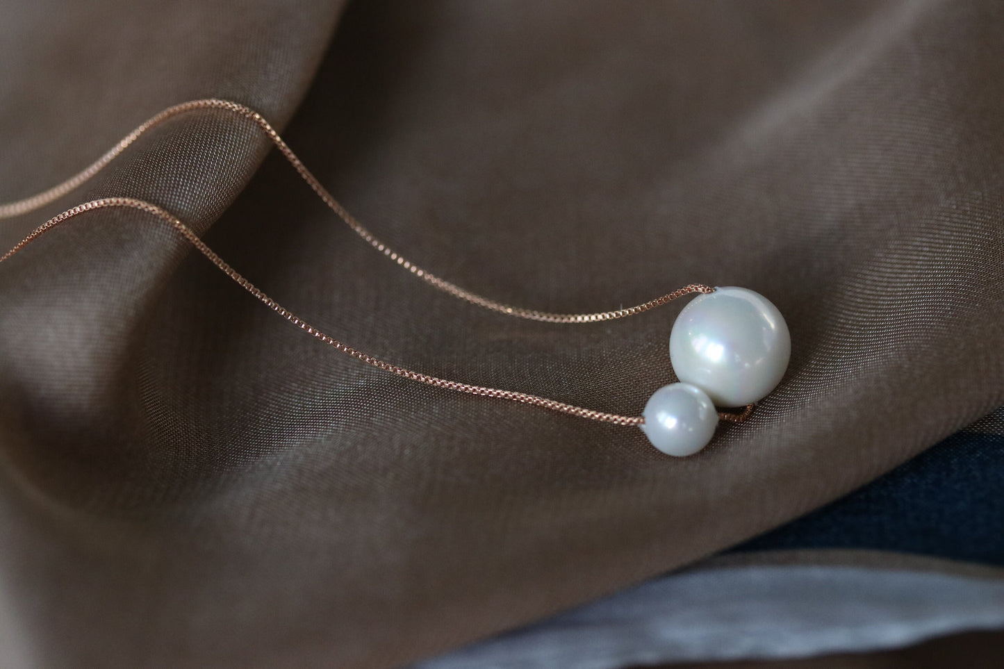 Mother Daughter Pearls Necklace, Personalised Dainty Double Pearl Necklace Set, Present for Mum/Sister/Best Friends/Bridesmaid, Wedding Gift