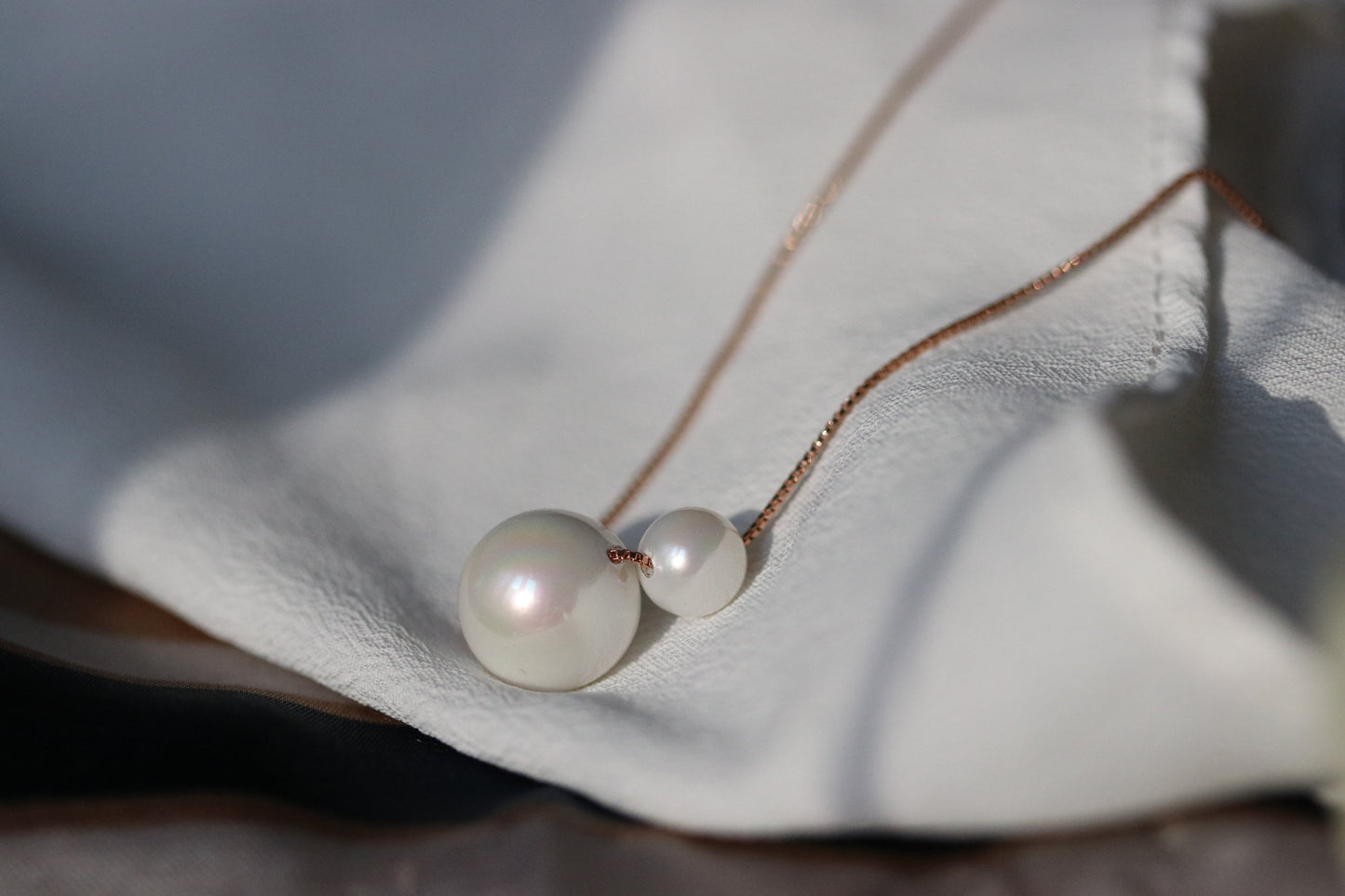 Mother Daughter Pearls Necklace, Personalised Dainty Double Pearl Necklace Set, Present for Mum/Sister/Best Friends/Bridesmaid, Wedding Gift