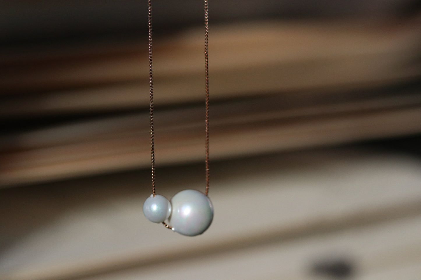 Mother Daughter Pearls Necklace, Personalised Dainty Double Pearl Necklace Set, Present for Mum/Sister/Best Friends/Bridesmaid, Wedding Gift