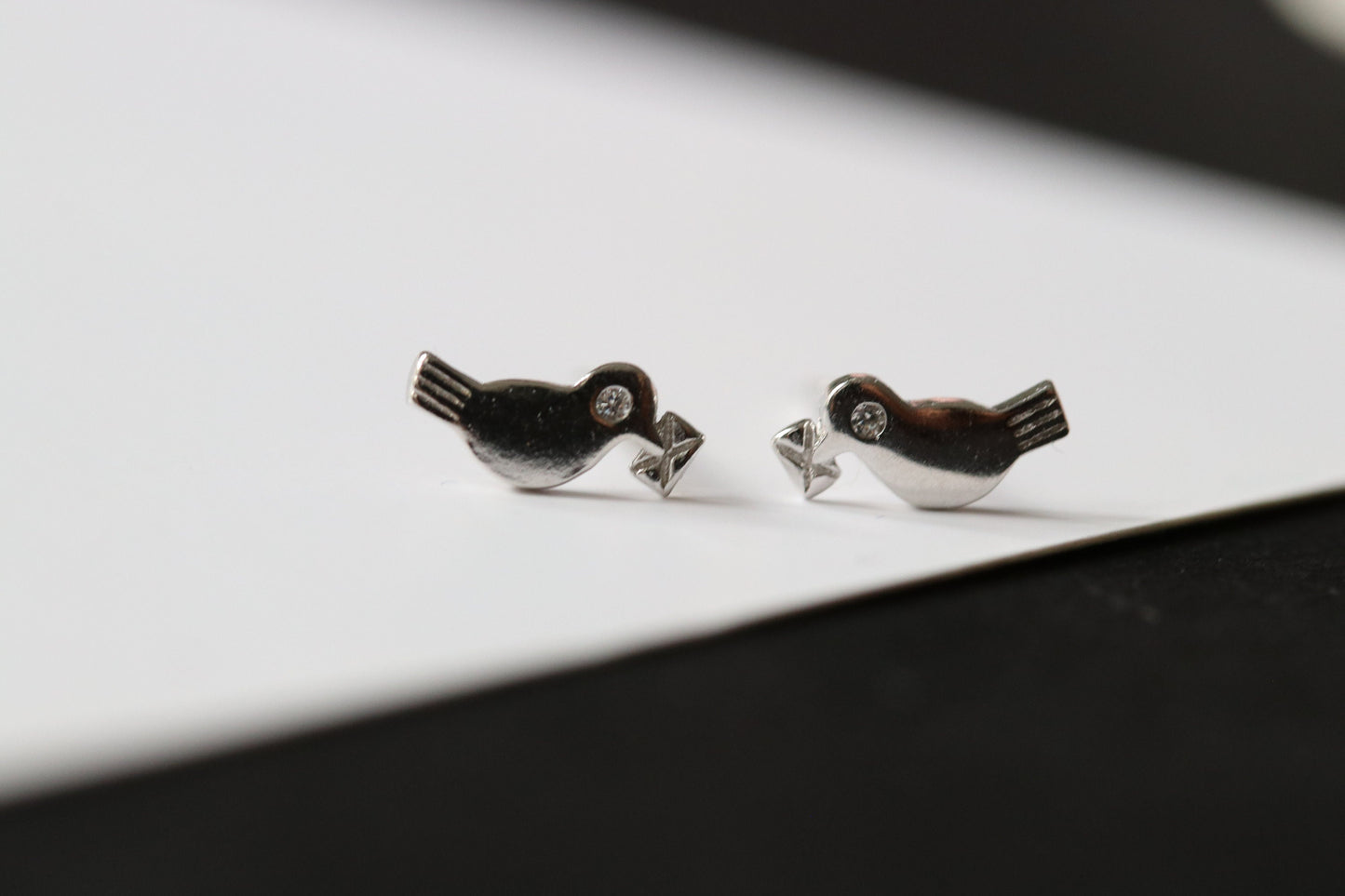 Sterling Silver Initial Studs / Alphabet Jewellery Personalised Letter Studs / Minimalist Dainty Earrings / Gift for Her / Birthday Gift