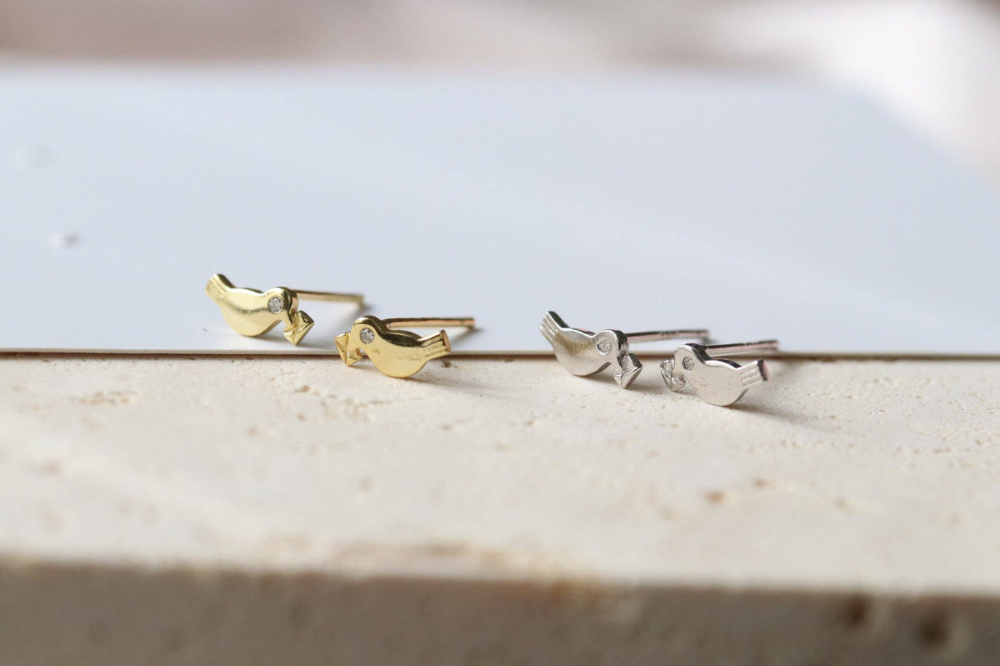 Sterling Silver Initial Studs / Alphabet Jewellery Personalised Letter Studs / Minimalist Dainty Earrings / Gift for Her / Birthday Gift