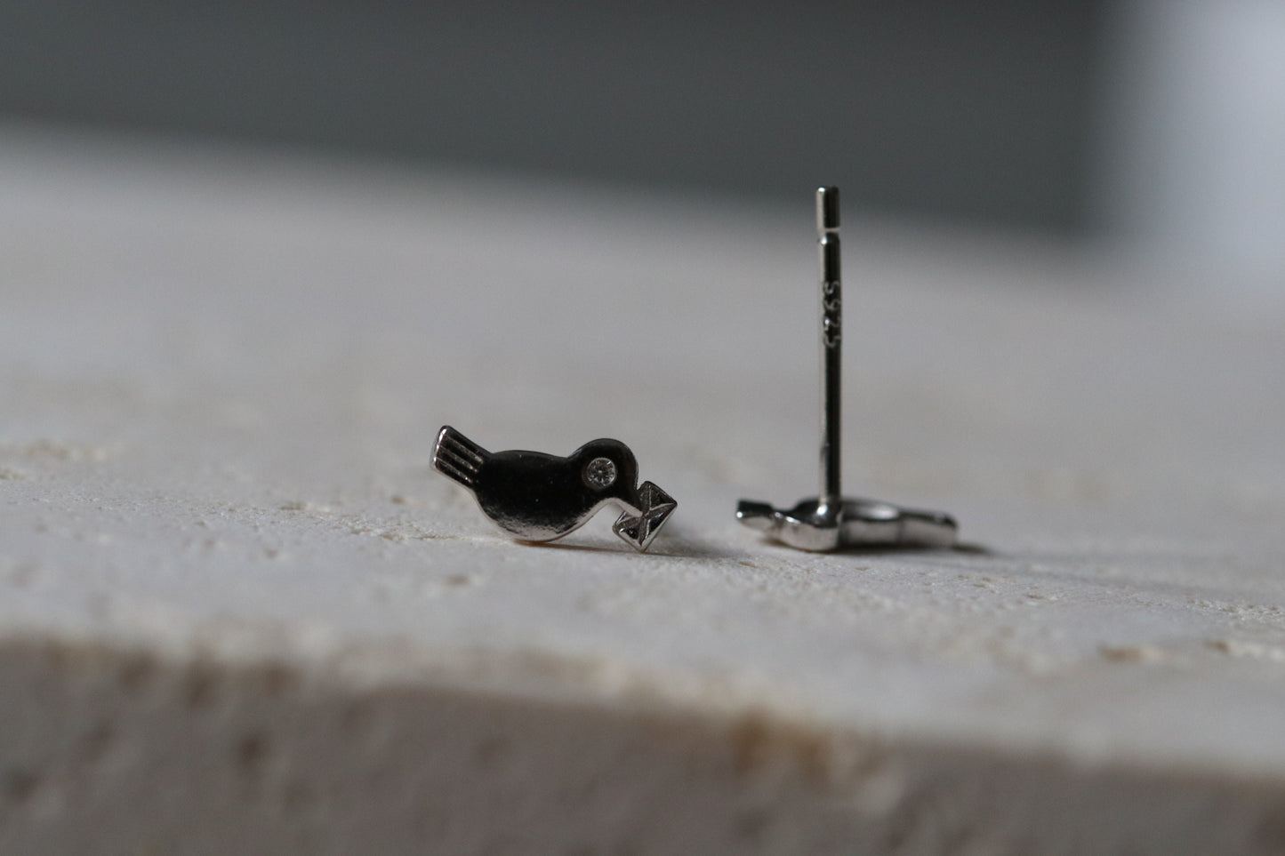 Sterling Silver Initial Studs / Alphabet Jewellery Personalised Letter Studs / Minimalist Dainty Earrings / Gift for Her / Birthday Gift