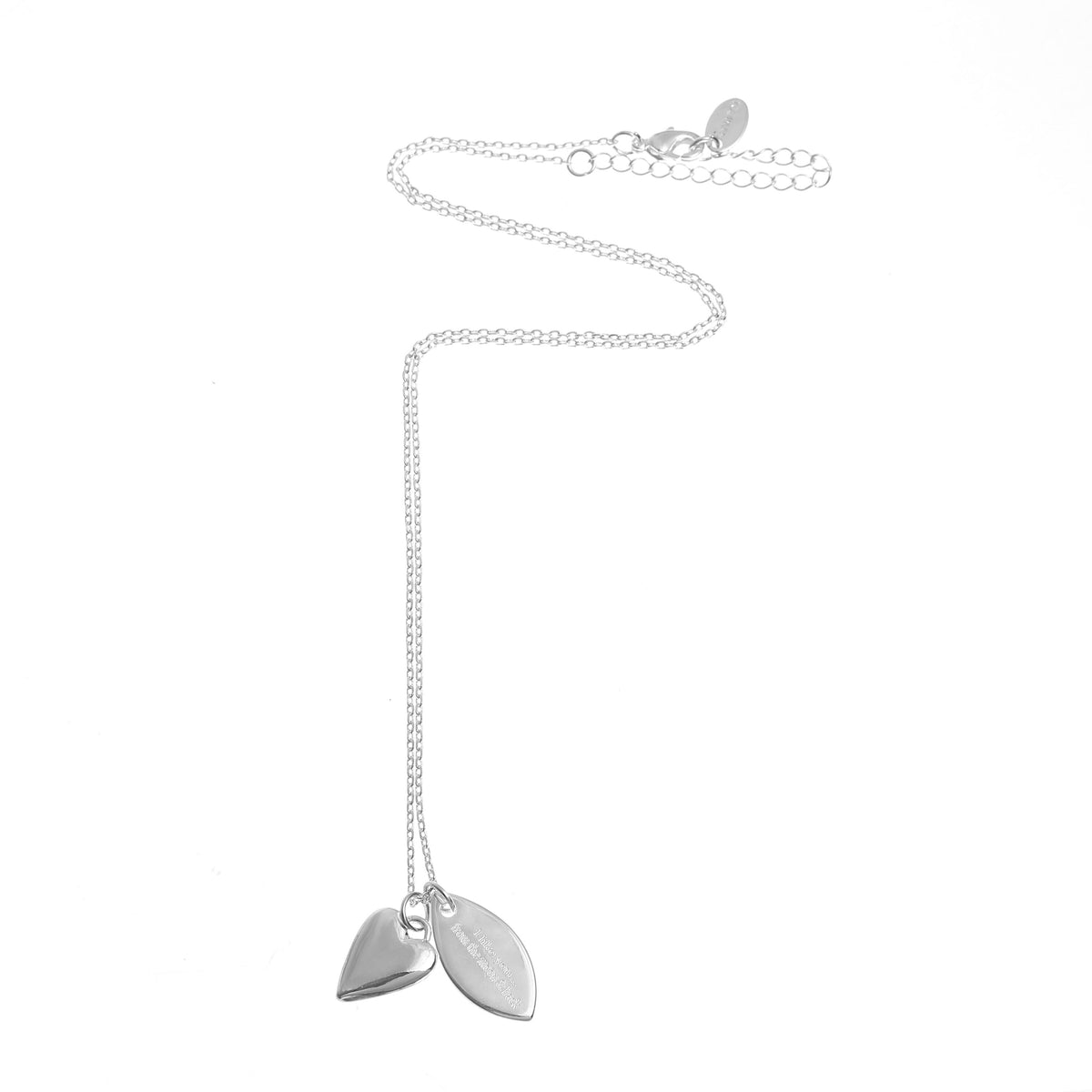 Silver Love Heart Necklace: Birthstone Initial Pendant, Sentimental Jewelry
