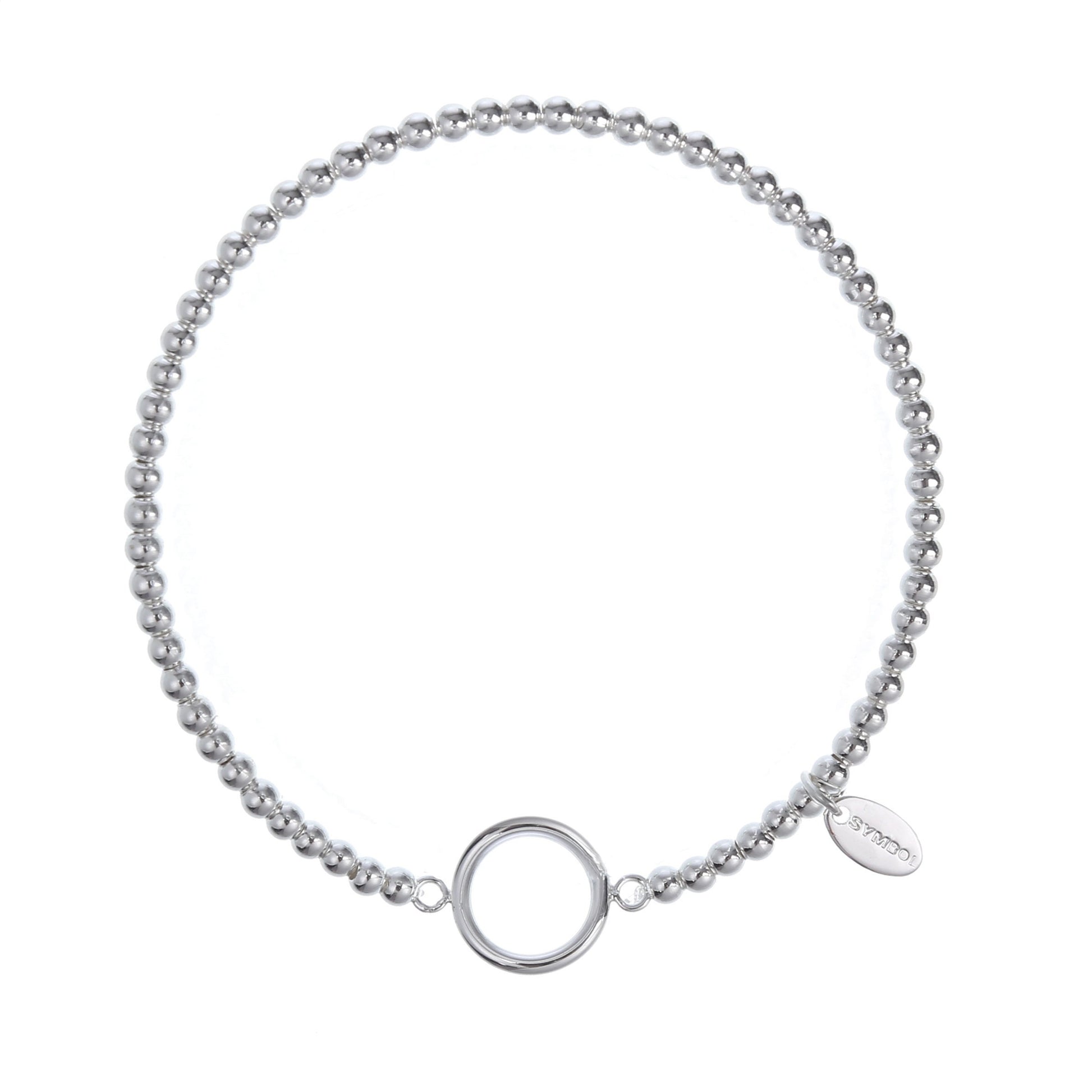 Best Friend Bracelet, Friendship forever, Silver Beads Circle Bracelet, Symbol Bracelet, Friendship, Best Friend , Birthday Gift, Gift boxed