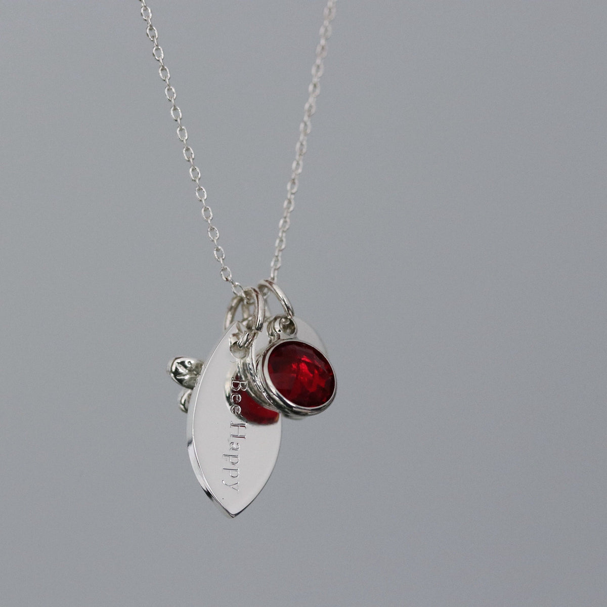 Silver Love Heart Necklace: Birthstone Initial Pendant, Sentimental Jewelry