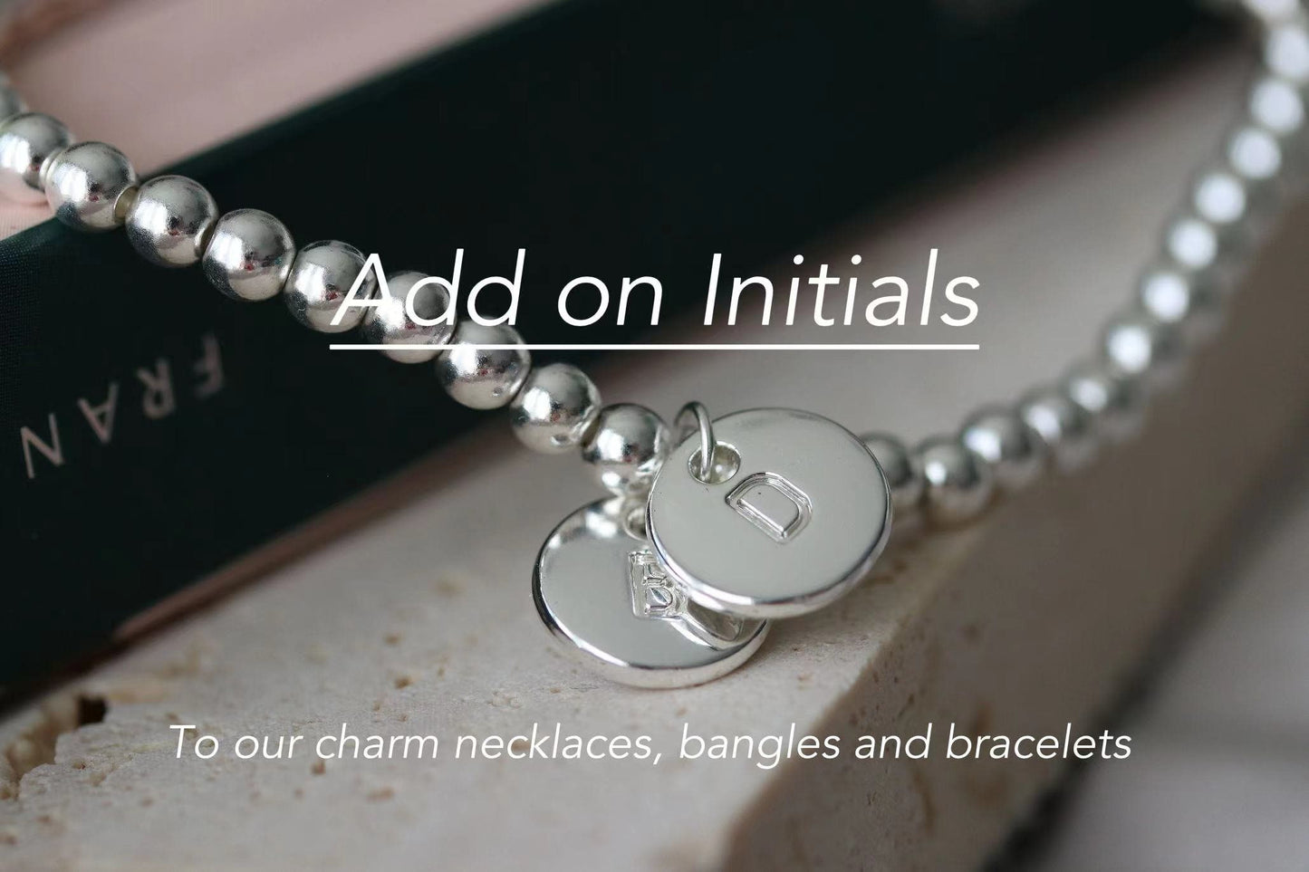 Silver Initial Letter Charm, Initial Letter Add On Charms, Alphabet Personalised Initial, Silver Plated Letter Charms, Handmade Parts