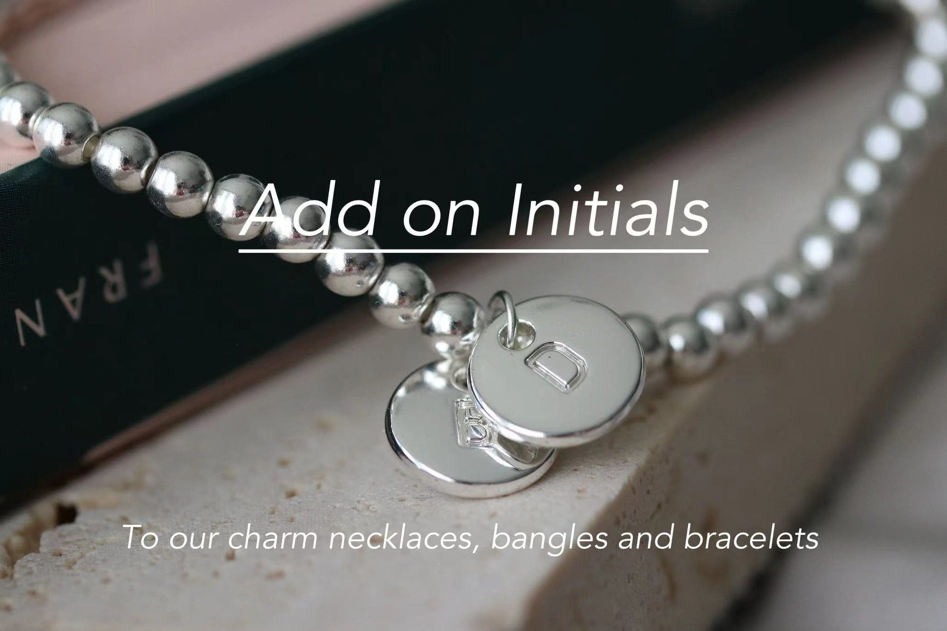 Silver Initial Letter Charm, Initial Letter Add On Charms, Alphabet Personalised Initial, Silver Plated Letter Charms, Handmade Parts