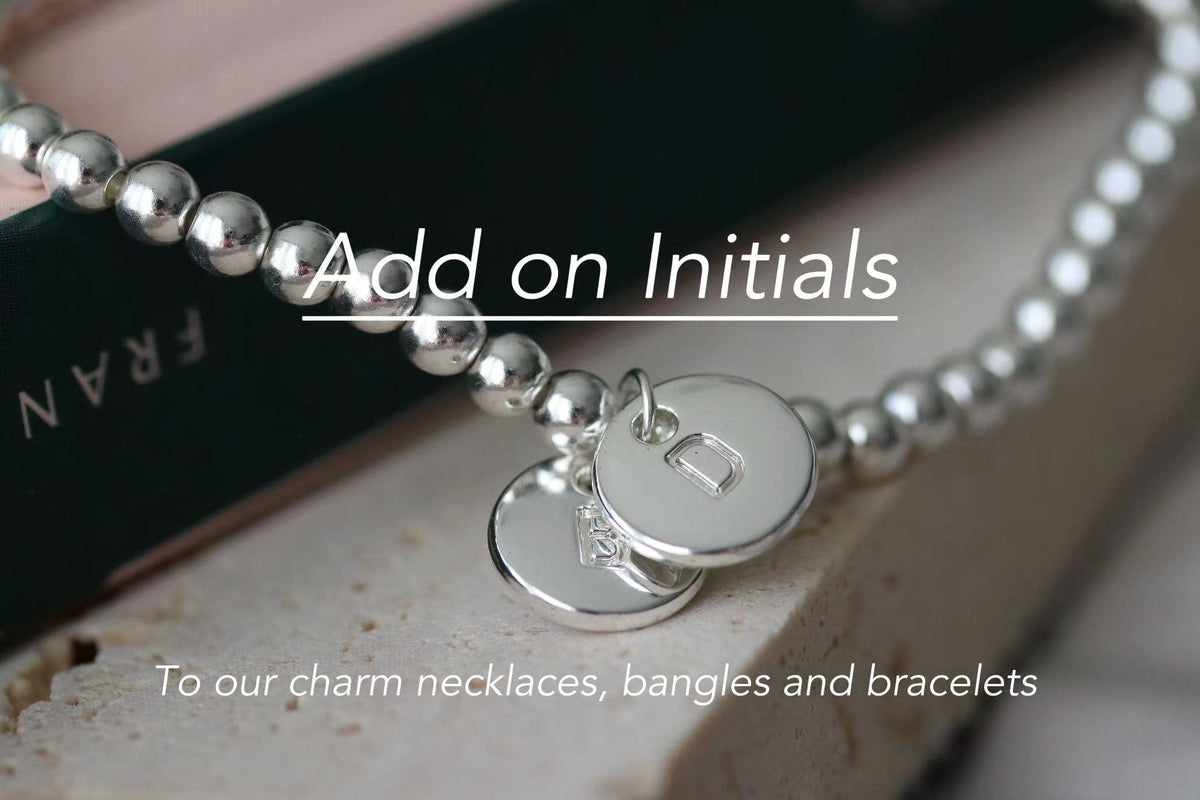 Silver Initial Letter Charm, Initial Letter Add On Charms, Alphabet Personalised Initial, Silver Plated Letter Charms, Handmade Parts