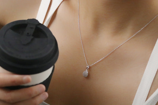 Granny Gift / Cubic Zirconia Teardrop Necklace for Women / Silver or Gold Pendant / Everyday Chic Jewellery / Gift for Her / Christmas Gift