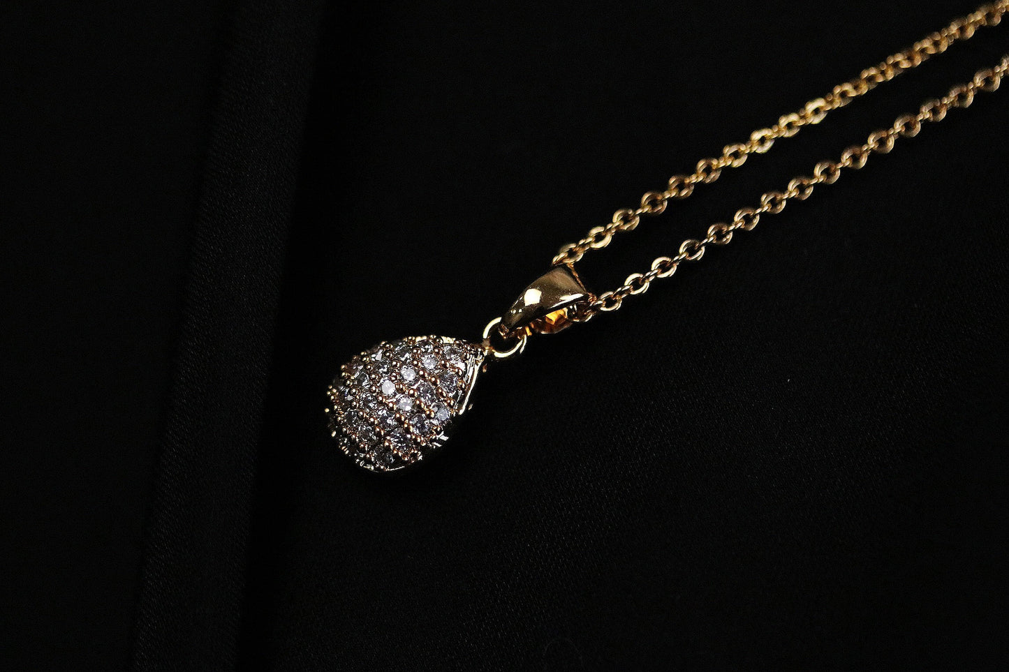 Sister Gift / Bestie Necklace / Cubic Zirconia Teardrop Necklace for Women / Silver or Gold Pendant /Birthday Gift for Her /Sentimental Gift
