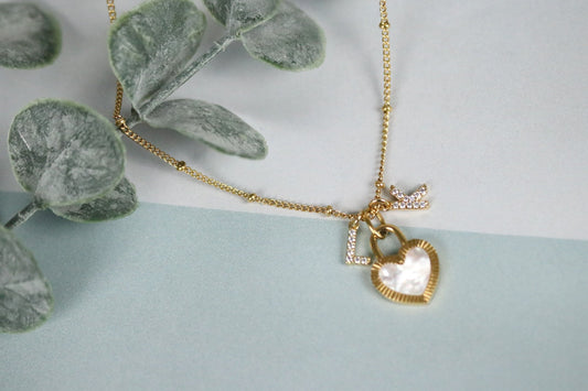 Gold Filled Initial Necklace, Stainless Steel Letter Necklace, Personalised Daughter Gift, Gold Alphabet Necklace, Birthday Gift for Her