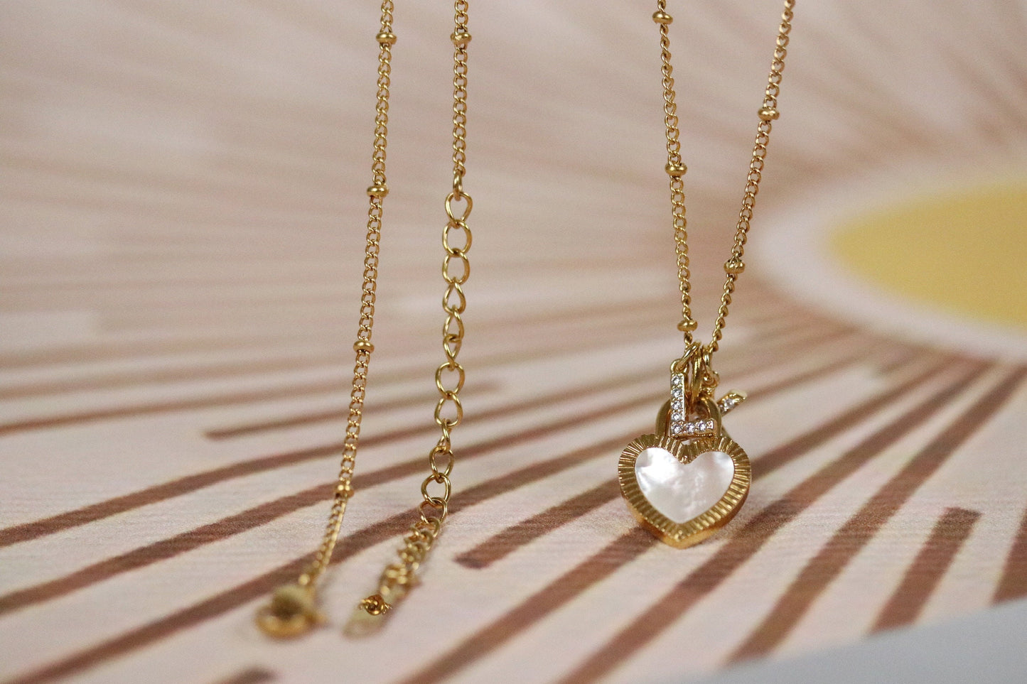 Gold Mum Initial Necklace, Stainless Steel Initial Necklace, Personalised Gift for Mother Daughter, Gold Alphabet Necklace, Birthday Gift