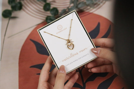 Gold Mum Initial Necklace, Stainless Steel Initial Necklace, Personalised Gift for Mother Daughter, Gold Alphabet Necklace, Birthday Gift