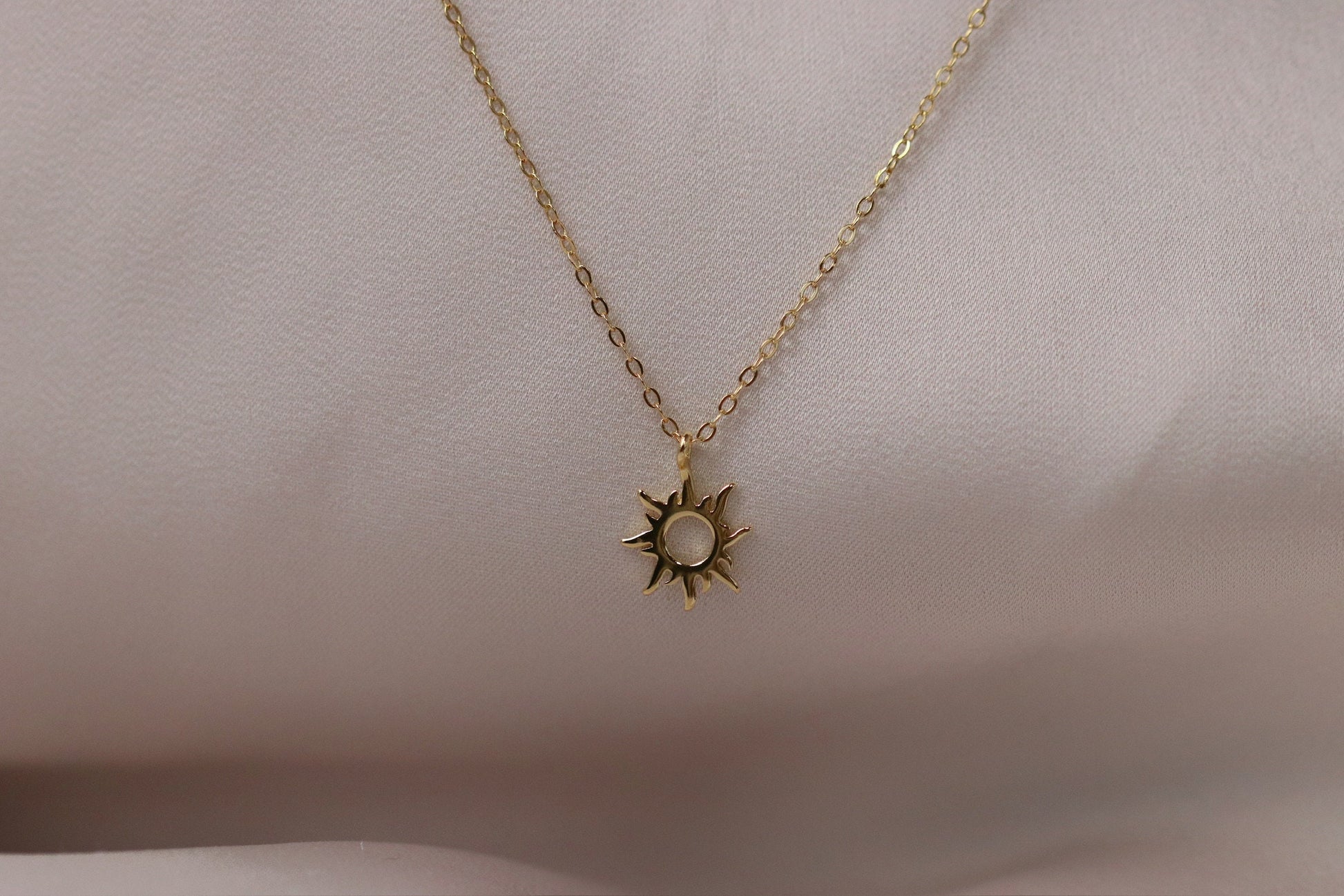 Flower Girl Gift, Silver & Gold Sunburst Necklace, Minimalist Stacking Necklace, Thank you Gift, Will You be My Flower Girl, Wedding Gift