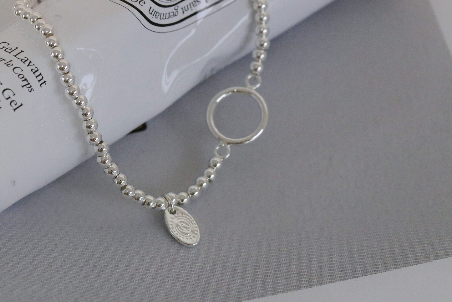 Best Friend Bracelet, Friendship forever, Silver Beads Circle Bracelet, Symbol Bracelet, Friendship, Best Friend , Birthday Gift, Gift boxed
