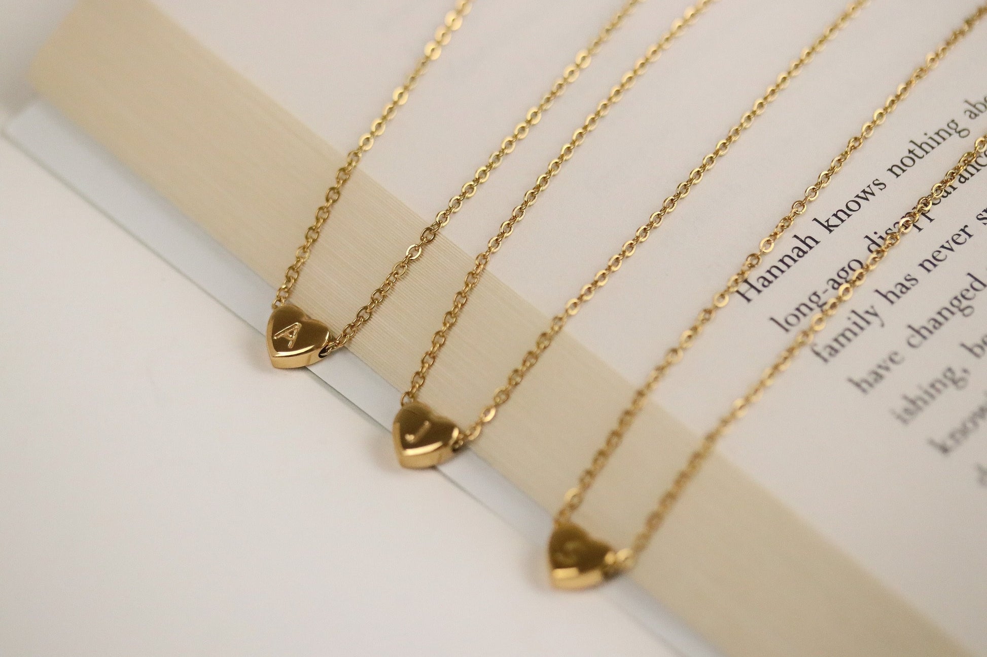 Personalized Initial Necklace, Customized Letter Necklace, Gold Stainless Steel Initial, Handmade Jewelry, Personalized Granny Gift for Her