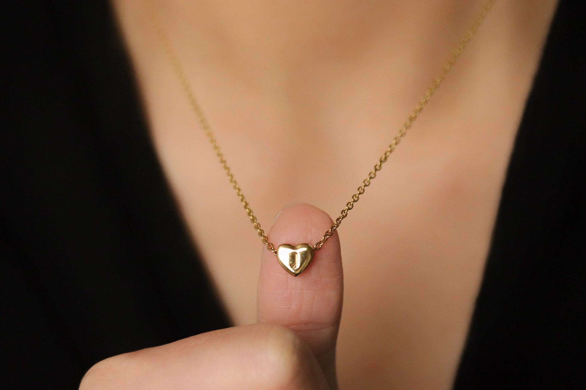 Personalized Initial Necklace, Customized Letter Necklace, Gold Stainless Steel Initial, Handmade Jewelry, Personalized Granny Gift for Her