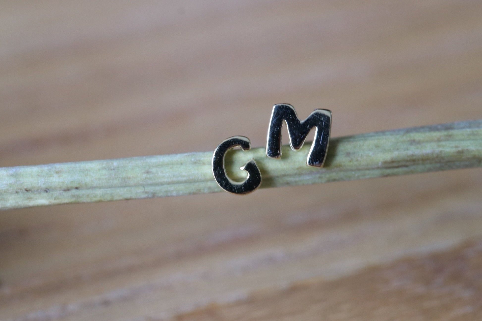 Heart Initial Earrings, 925 Silver Alphabet Earrings, Personalized Gift for her, Friendship Gift Bestie, Gold Silver Initials, Minimalist