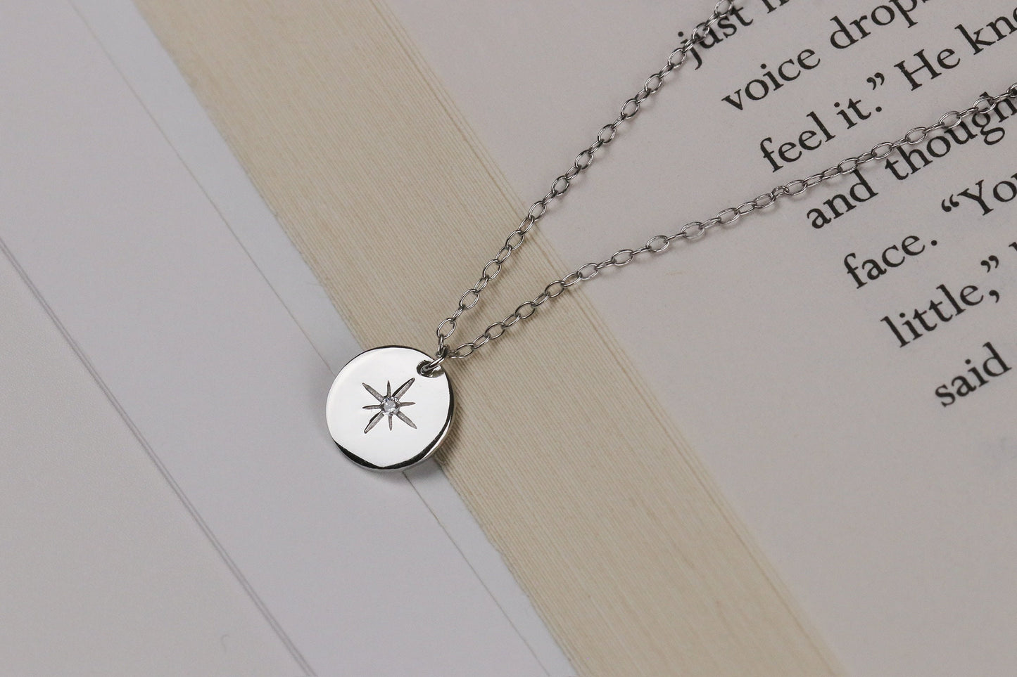Exam Gift, Inspirational Gift for Her, Sterling Silver Leaf Necklace, Minimalist Jewelry, Dainty Motivational Pendant, Recovery Healing Gift