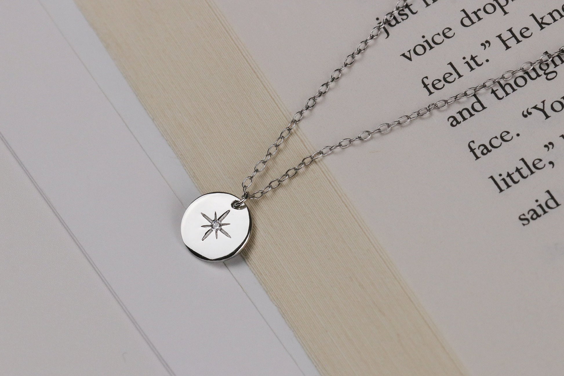 Exam Gift, Inspirational Gift for Her, Sterling Silver Leaf Necklace, Minimalist Jewelry, Dainty Motivational Pendant, Recovery Healing Gift