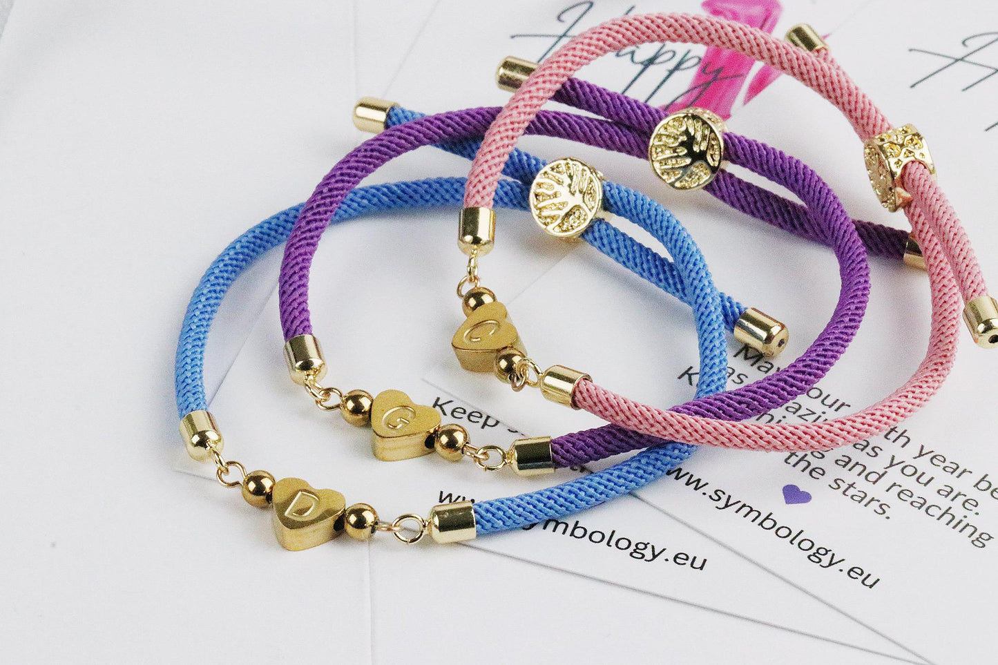 16th Birthday Bracelet Gift for Girl, Personalised Initial Bracelet, Sweet 16 Jewelry Gifts, Daughter Name Bracelet,, Message Card