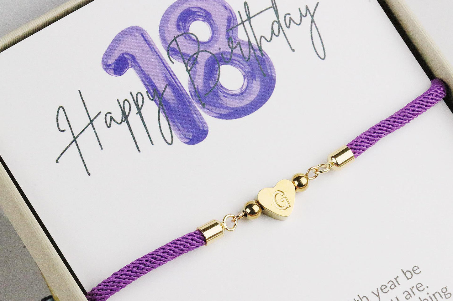 16th Birthday Bracelet Gift for Girl, Personalised Initial Bracelet, Sweet 16 Jewelry Gifts, Daughter Name Bracelet,, Message Card