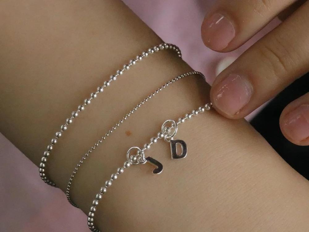 Solid Sterling Silver Initial Letter Charm, Letter Add On Charms, Alphabet Personalised Charm, Handmade Jewellery Parts, INITIAL CHARM ONLY