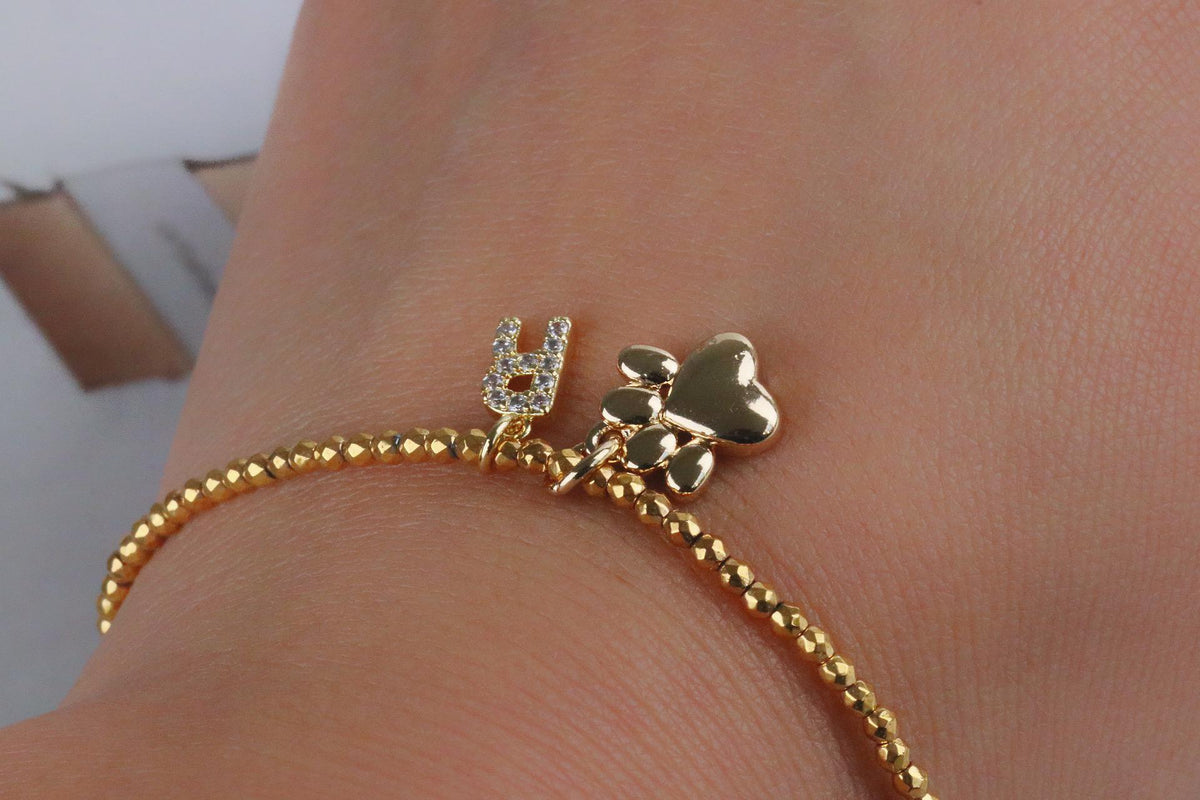 Gold Filled CZ Initial Letter Charm, Alphbet Add On Charms, Personalised Initial for Custom Jewellery, Crystal Letter Charms Jewellery Parts