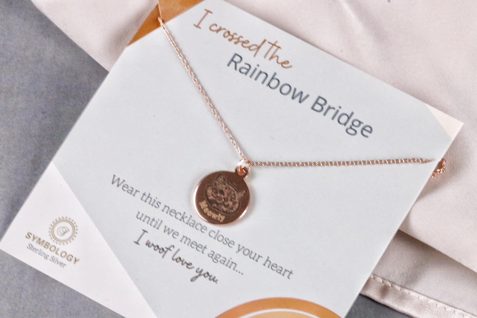 Gold Custom Pet Portrait Name Necklace, Dog Photo Necklace, Engraved Cat Necklace, Silver Pet Memorial Necklace, Gift for Cat Dog Mum