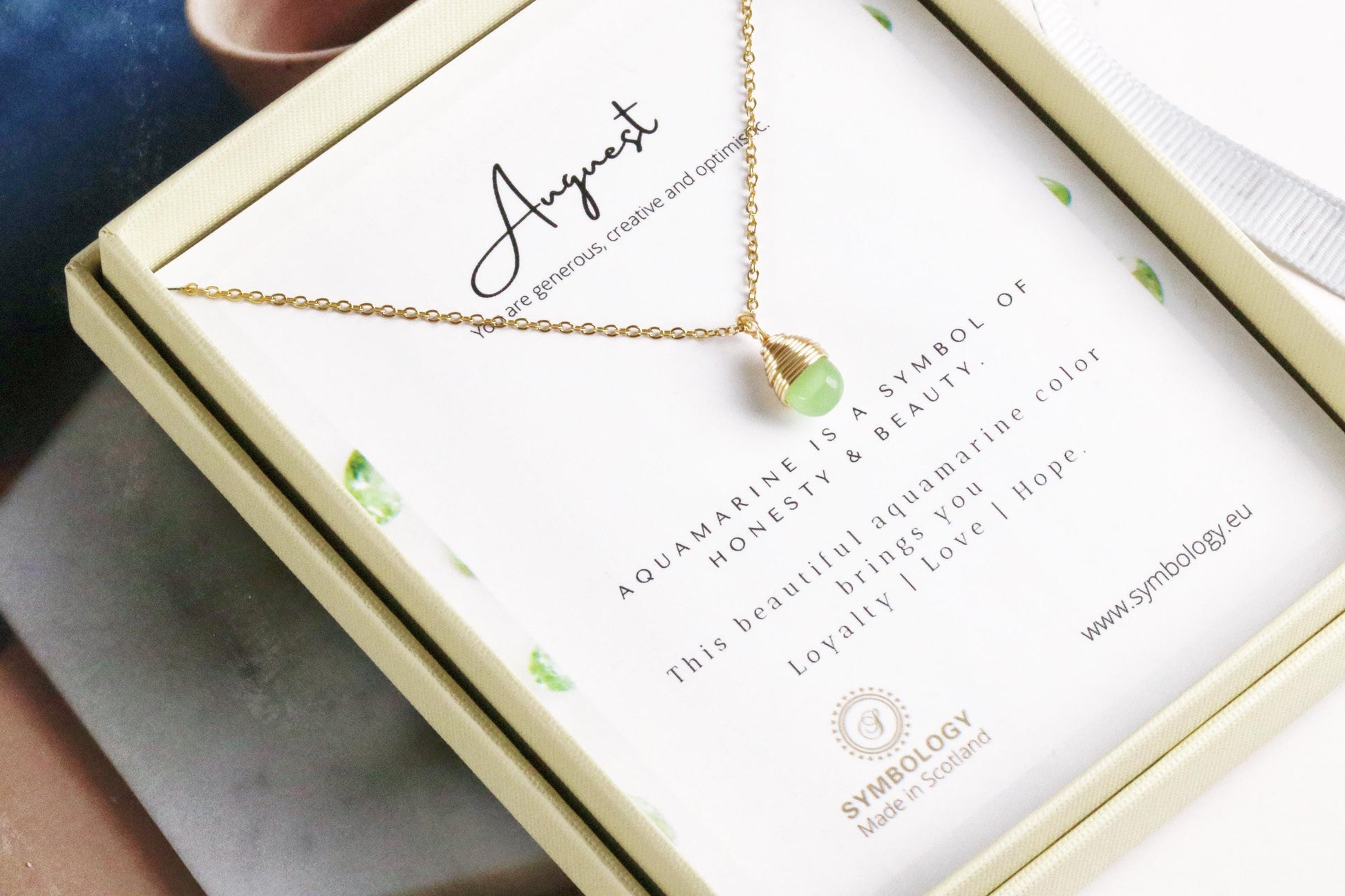 September Birthstone Necklace Swarovski Crystal Sapphire Crystal Pendant, Gold Raw Crystal Pendant, Genuine Blue Stone Birthday Gift for Her