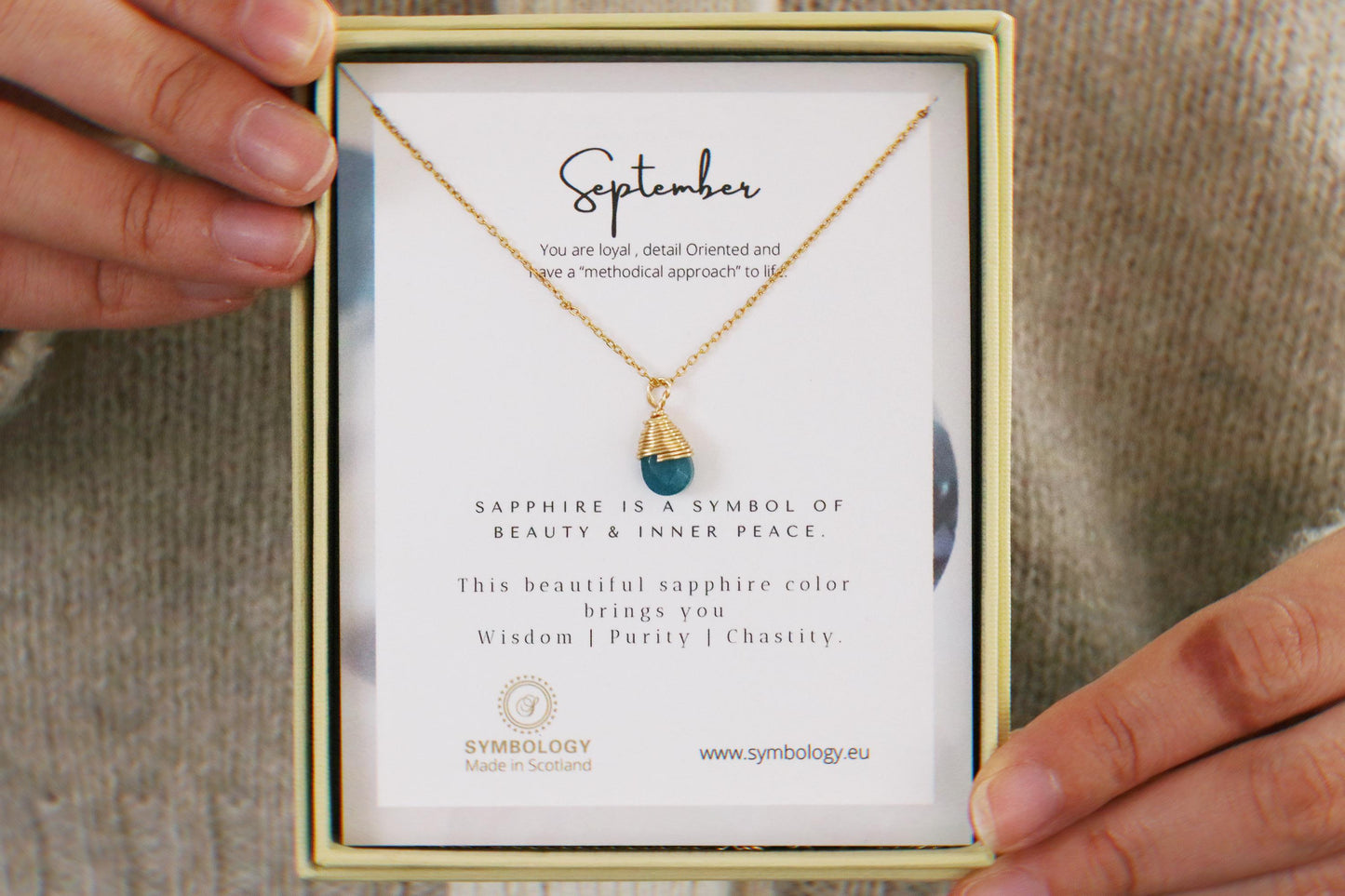 Personalised Birthstone Necklace, Swarovski Crystal Pendant, Gold Raw Stone Pendant, Genuine Energy Stone Jewellery, Birthday Gift for Her