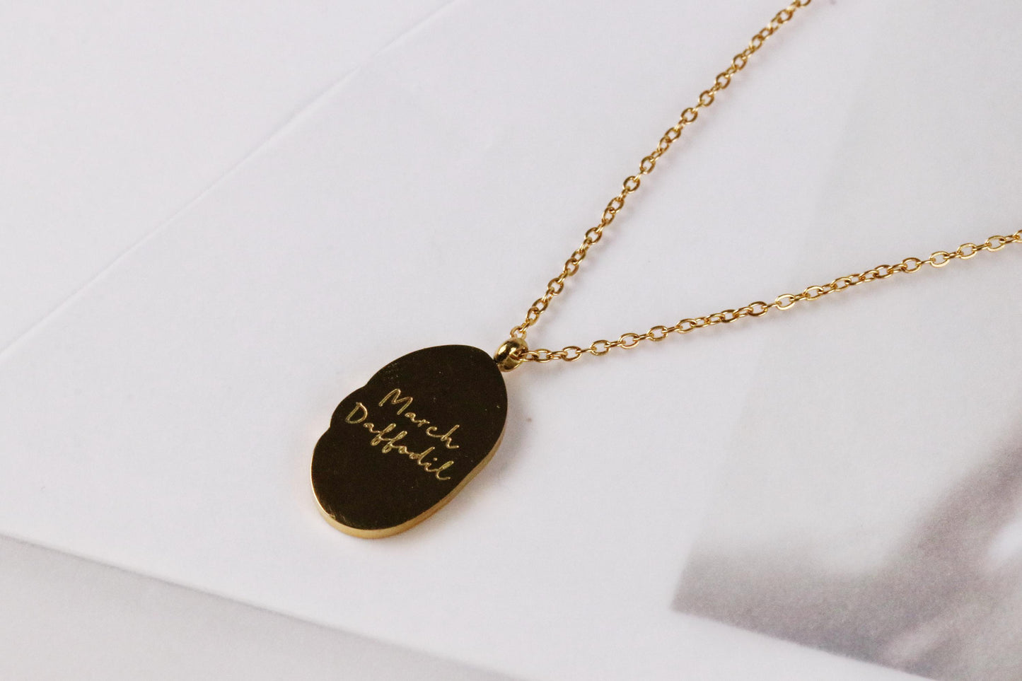 30 40 50 60 70 Birthday Necklace, Lily Flowers Personalised Necklace, Engraving Number Jewelry, Gold Floral Necklace, Birthday Gift for Her