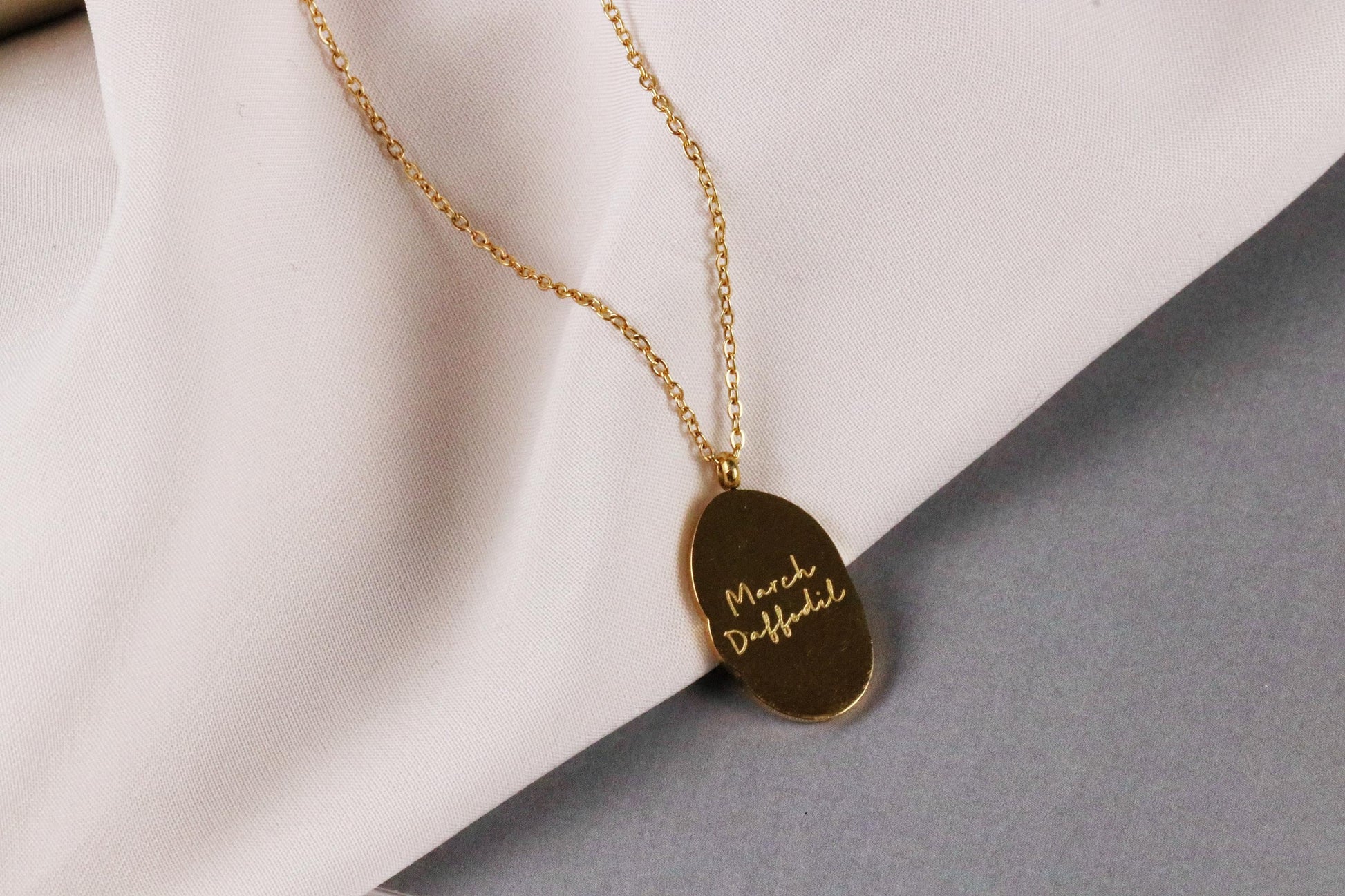 30 40 50 60 70 Birthday Necklace, Lily Flowers Personalised Necklace, Engraving Number Jewelry, Gold Floral Necklace, Birthday Gift for Her
