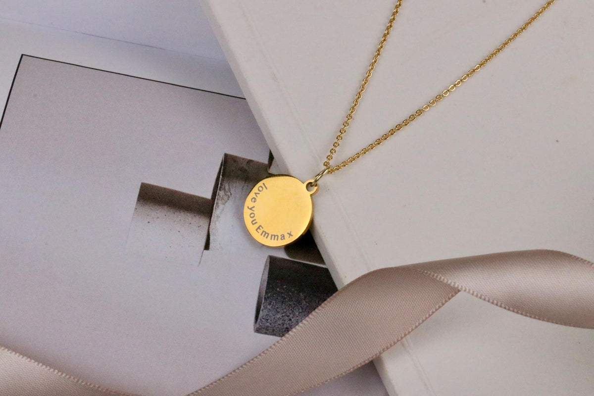 Gold Memorial Necklace, Handwriting Necklace, Custom Initial Jewellery, Silver Personalised Necklace, Birthday Day Gift for Her, Minimalist
