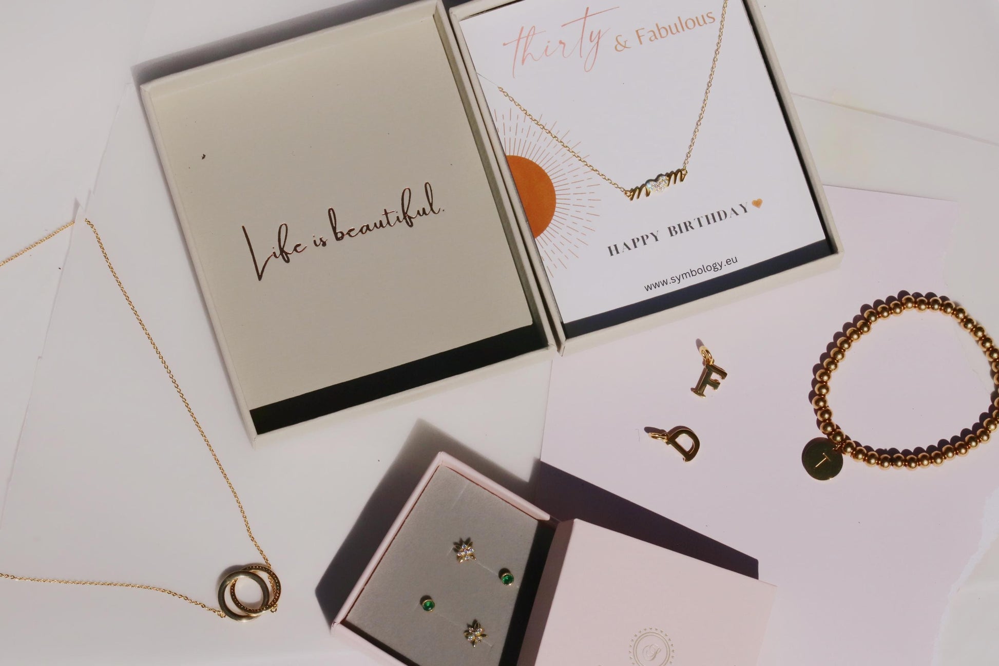 Gold Name Bar Necklace with Birthstone – Personalised Engraved NamePendant, Custom Date Jewellery Gift for Her, Birthday or Christmas Gift