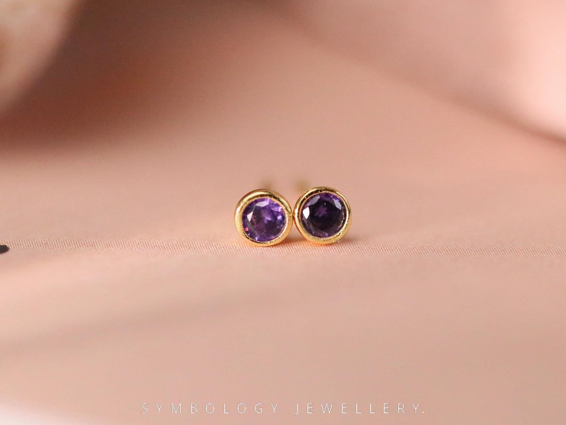 Sterling Silver Alexandrite Studs, June Birthstone Gift for Her, Everyday Earrings for Women, Minimalist Jewellery, Personalised Earrings