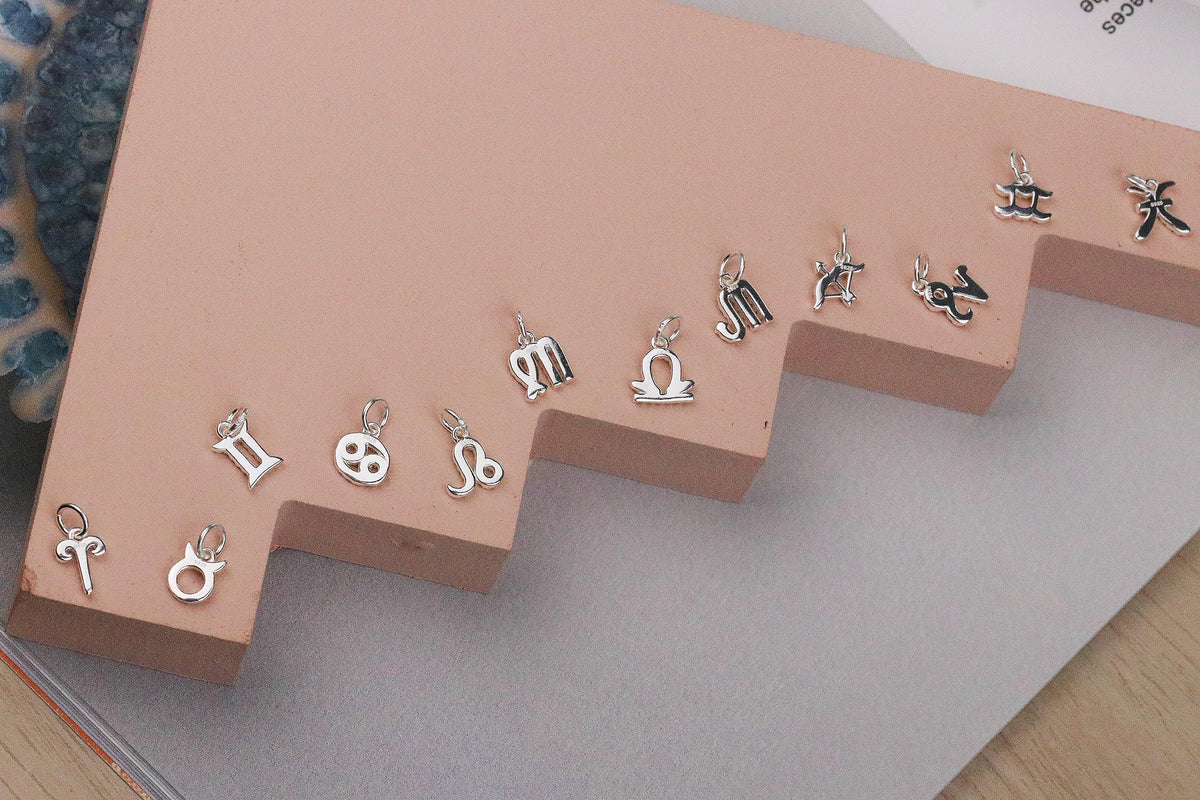 Sterling Silver Bead Name Zodiac Bracelet, Personalised Minimalist Bracelet, Christmas Gift for Her, Daughter Gift, Custom Birthday Gift