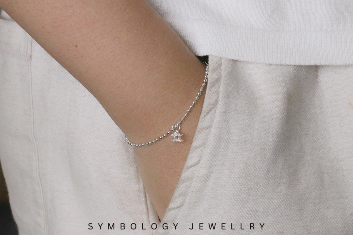 Double-Sided Crystal Zodiac Charms ONLY • Sterling Silver Astrology Star Sign Charm • Handmade Jewellery Parts • Add on Jewellery Charm