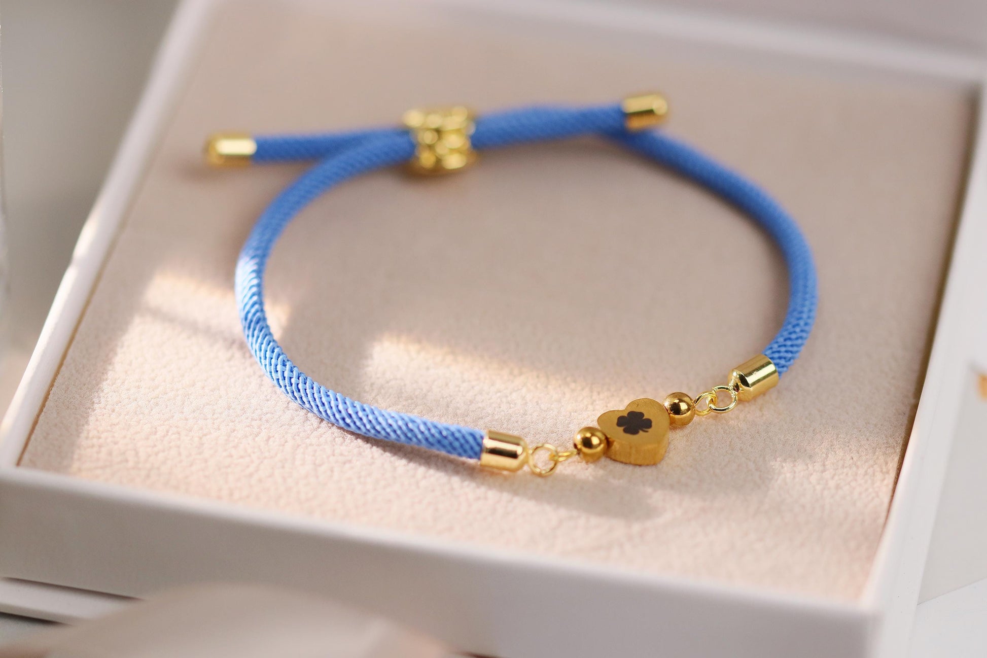 Gold Four Leaf Clover Engraved Bracelet, Memorial Gift, Dog Mum Jewellery, Heart Charm Bracelet, Dog Lover Gift, Animal Rescue Gift for Her