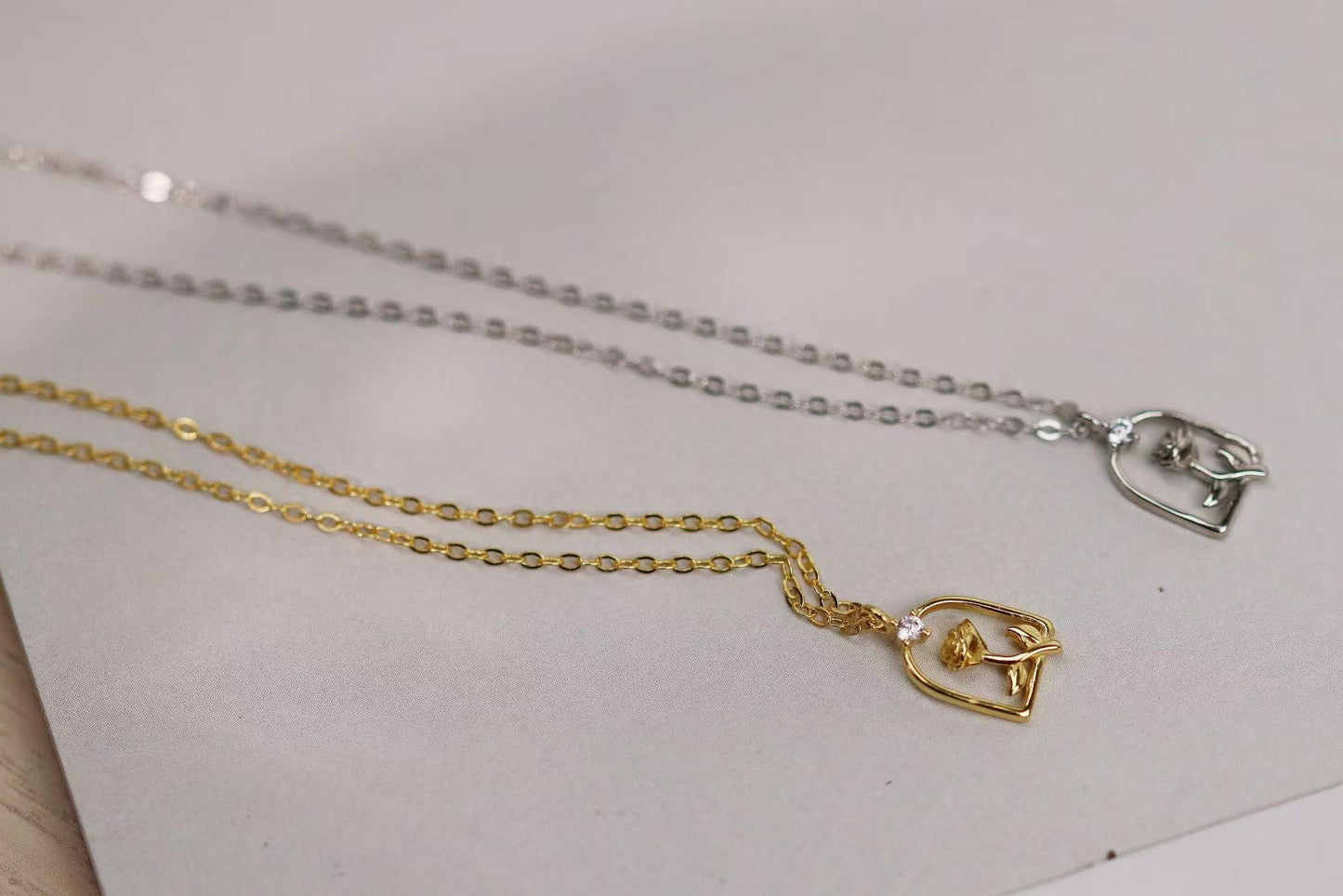 Sweet 18th Birthday Gift for Her, 925 Silver Rose Window Necklace, Eighteen Dainty Floral Pendant with Personalised Name Card