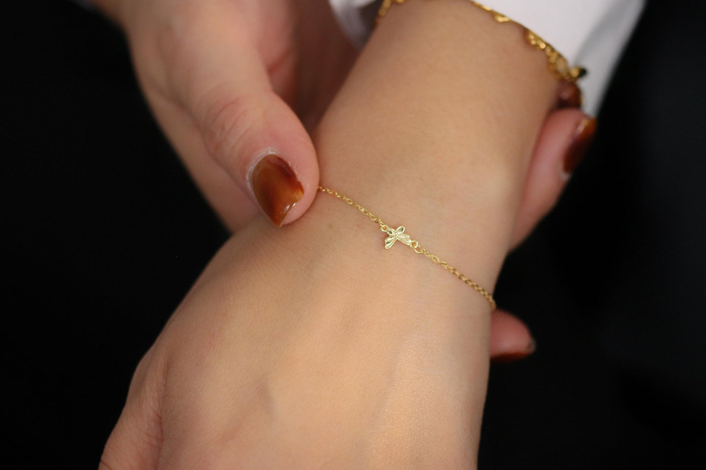 Minimalist Gold Butterfly Bracelet – Dainty Minimalist Jewellery, Transformation Graduation Gift